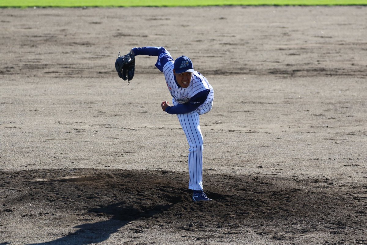 fastfiet's tweet photo. 最後は、村上投手でした。
#石川ミリオンスターズ 
#日本海リーグ 
2024/09/16 https://t.co/1pTUgIJuLv