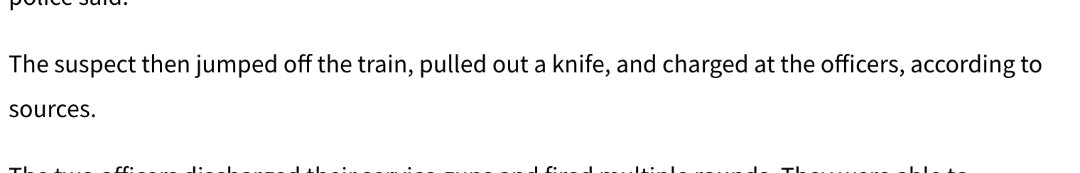This is the liberal mentality, astounded by the fact the police not only shot a man charging them with a knife but he may even face legal repercussions for running a officers in an attempt to stab them.

The cops need to learn to aim better though
