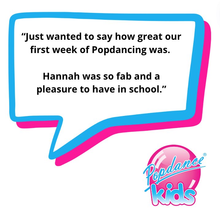 Ooh we love feedback! If you would like Popdance in your school or you’re a dance teacher looking to work with a great company then get in touch today. 

Woo hoo #danceclasses #danceteachers https://popdance
.co.uk