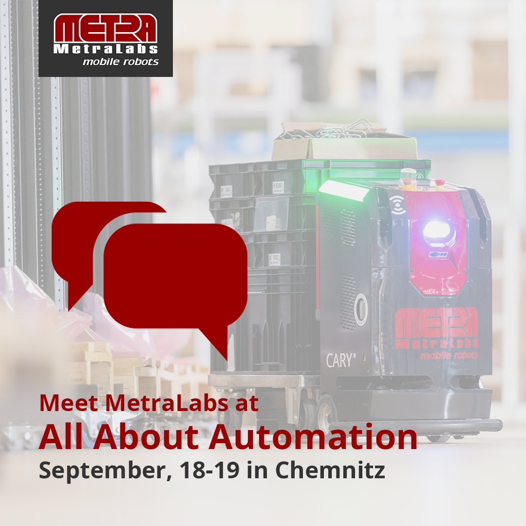 Meet MetraLabs at the All About #Automation in #Chemnitz - September 18 to 19, we will be at the All About Automation in Chemnitz. We are looking forward to talking to you about the #automation of #intralogistics and retail with #AMR. Message Sabrina:
metralabs.com/en/your-inquir…