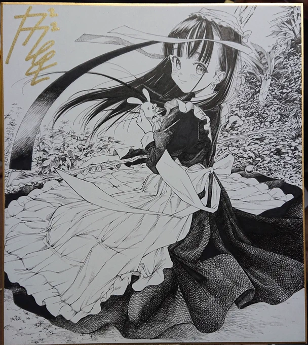『Shikishi Festa ONLINE』出品予定色紙。 