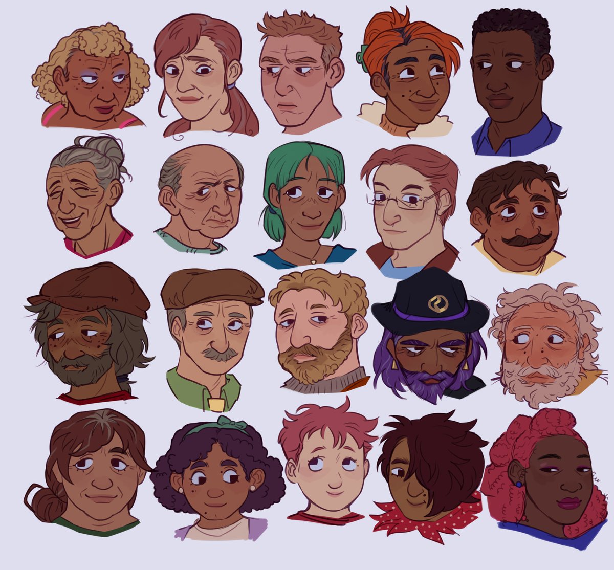 feliville's tweet photo. Villagers 
#stardewvalley #stardewvalleyfanart https://t.co/TVN4UKkStY