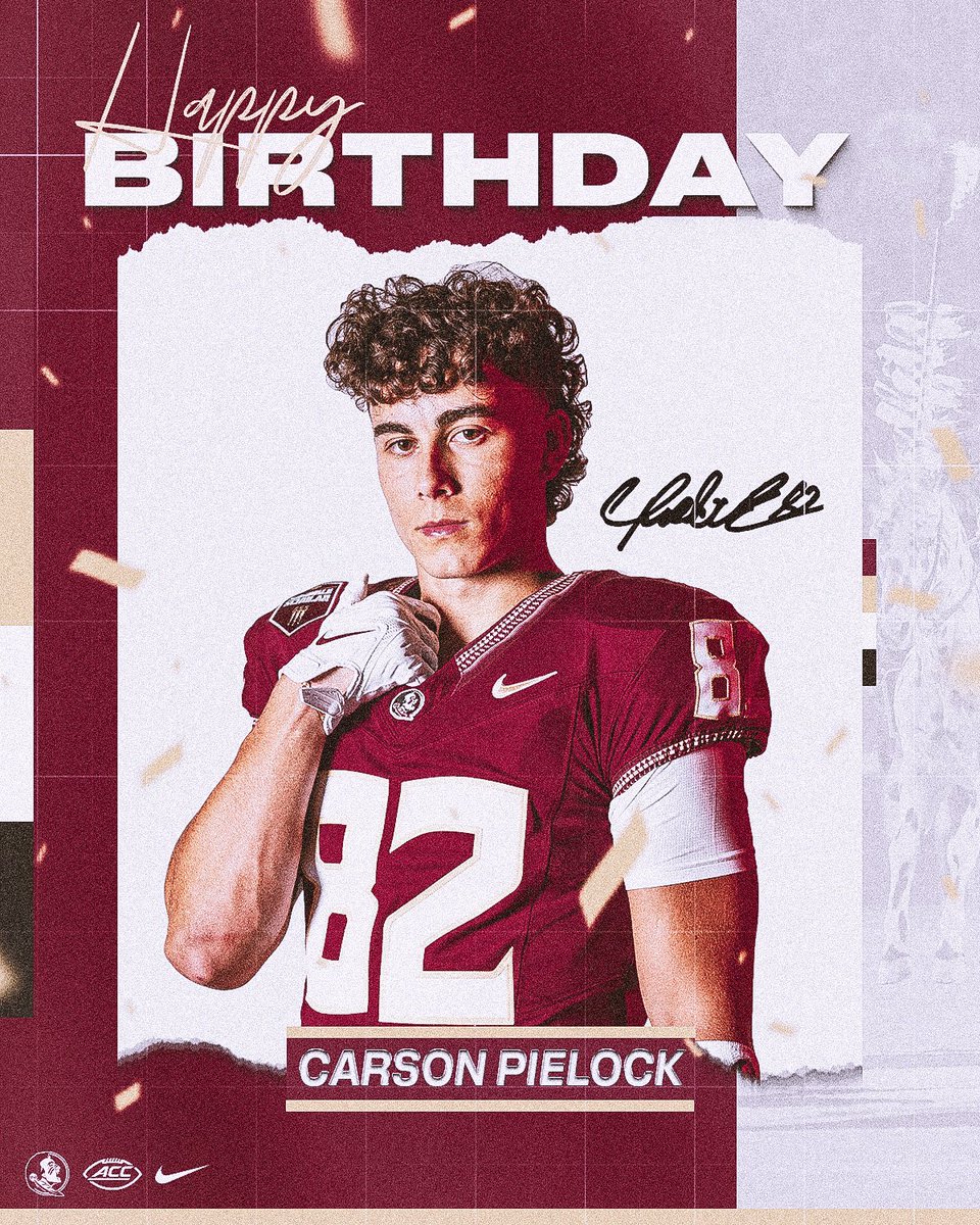 Happy birthday, Carson!

<a href="/CPielock/">Carson Pielock</a> 

#NoleFamily