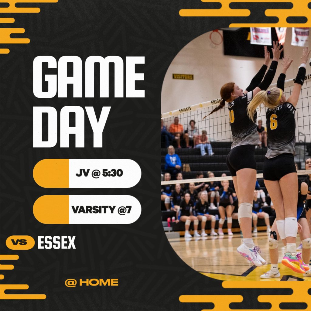 Little Knights volleyball will be announced tonight after JV, before Varsity around 6:30. Come out to support our current and up and coming volleyball players. Go Knights!