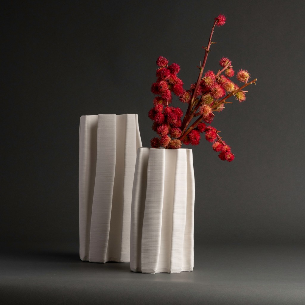 FlowDecor's tweet image. Parma Vases. Part of our Fall 2024 Collection. 3D printed ceramic