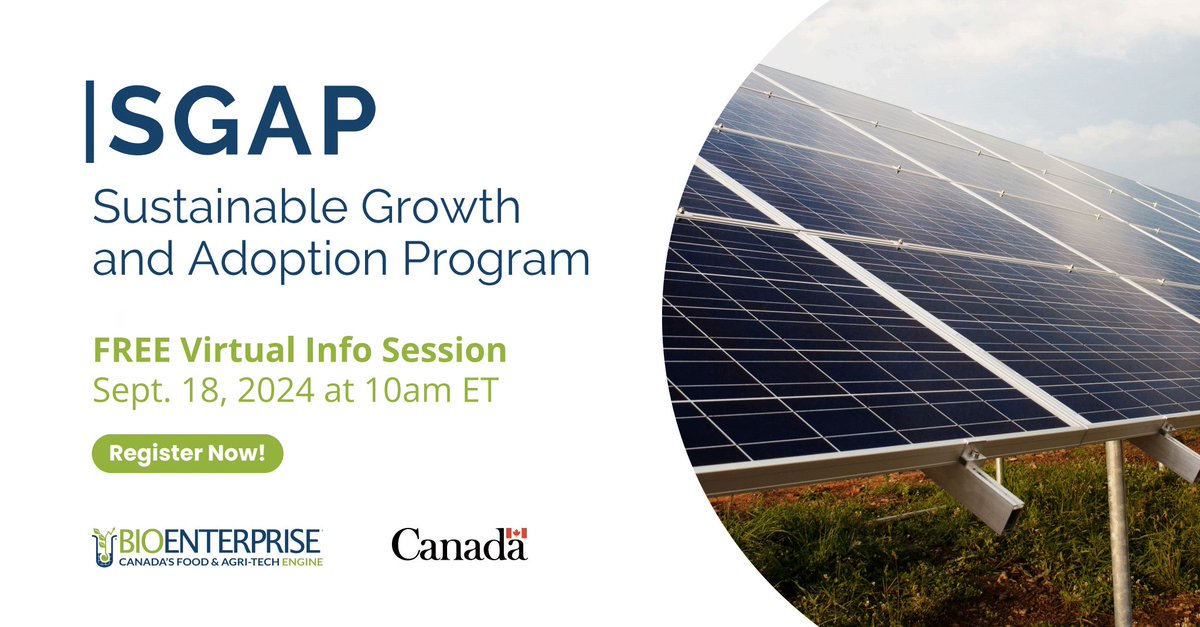 BioenterpriseCA's tweet photo. Last call to register for tomorrow’s virtual info session on #SGAP! 📣 Get the inside scoop on funding, eligibility, and how to apply. Starting at 10am ET on Sept. 18, 2024.
➡️ Save your spot: https://t.co/7G6wEn4Izq
Funded by #GoC through @FedDevOntario https://t.co/MJx0ODcF2Y