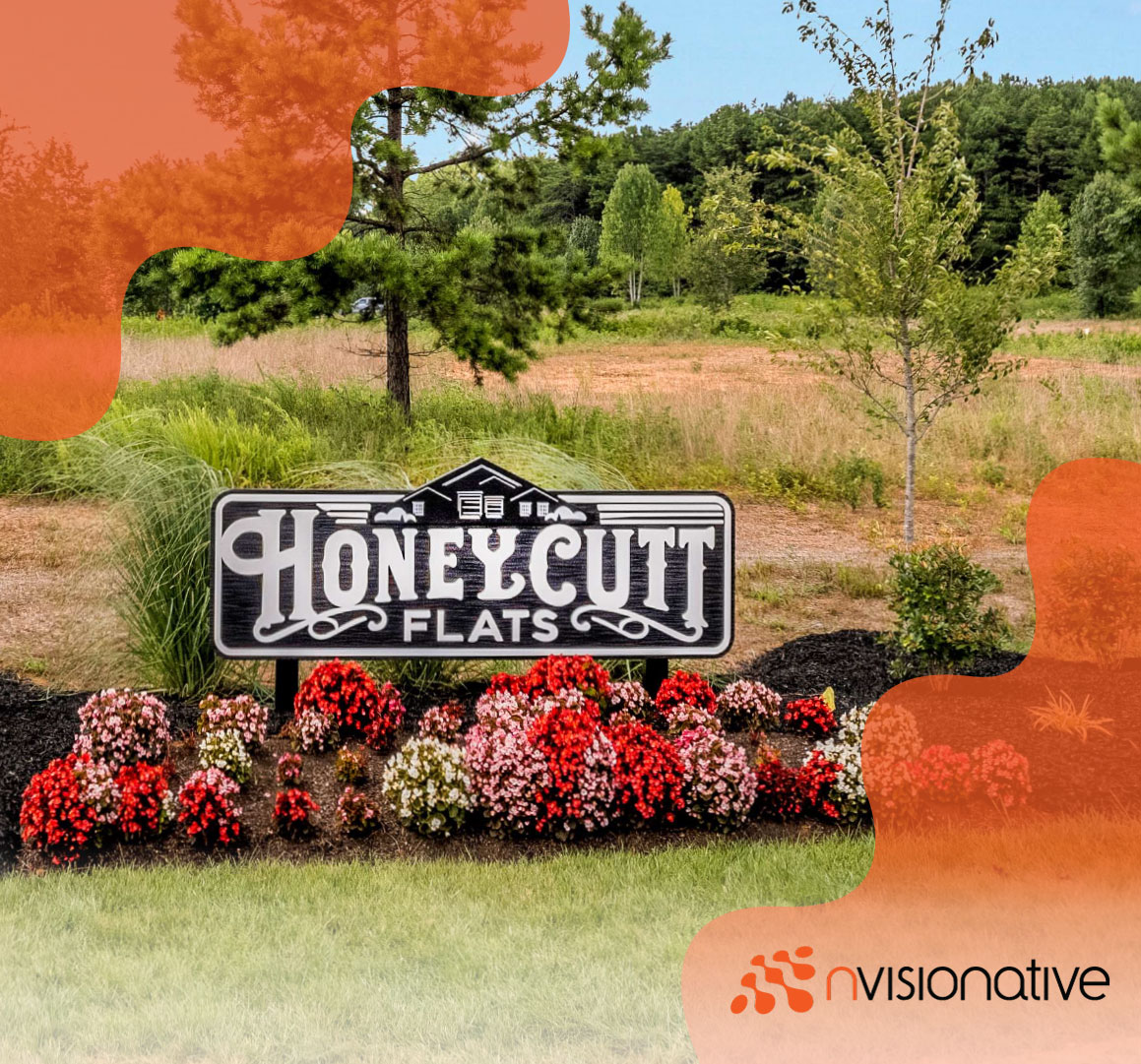 nvisionative's tweet image. In addition to beautiful custom logos, like this one created for Lake Norman’s newest luxury Barndominuim subdivision Honeycutt Flats, we can also help with outdoor signage. 🙌 Learn how at nvisionative.com/capabilities/d…. 👀💪🎯

#design #customlogos #signage