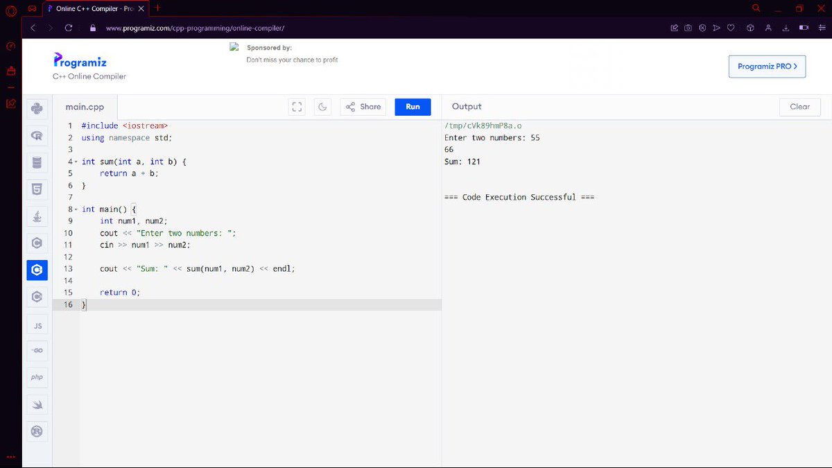 zurxa_ae's tweet image. Day 8 of #25DaysOfCode with #namespace
1) Defined function to find the max and min among 3 numbers
2) Created a function to check if a number is even or odd
3) Wrote a function to determine voting eligibility(age≥18)
4) Built a function to calculate the sum of two numbers