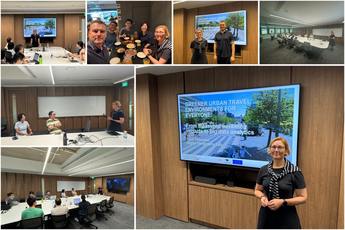 Filip Biljecki (@fbiljecki) on Twitter photo We were delighted to host Prof @TuuliToivonen  @HelsinkiUni 🇫🇮 for a visit to our research group <a href="/NUSingapore/">NUS</a> earlier today! We are thankful for her time and for sharing the impressive work of <a href="/digigeolab/">DigitalGeographyLab</a>. We look forward to welcoming more distinguished guests in the near future. We were delighted to host Prof @TuuliToivonen  @HelsinkiUni 🇫🇮 for a visit to our research group <a href="/NUSingapore/">NUS</a> earlier today! We are thankful for her time and for sharing the impressive work of <a href="/digigeolab/">DigitalGeographyLab</a>. We look forward to welcoming more distinguished guests in the near future.