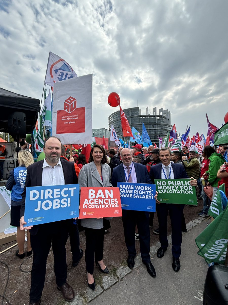 DSFEurope's tweet image. Aujourd'hui, @claire_fita et @EricSargiacomo ont participé à une manifestation organisée à #Strasbourg par les syndicats européens pour défendre les droits des travailleurs face à l'exploitation dans les chaînes de sous-traitance ! ✊