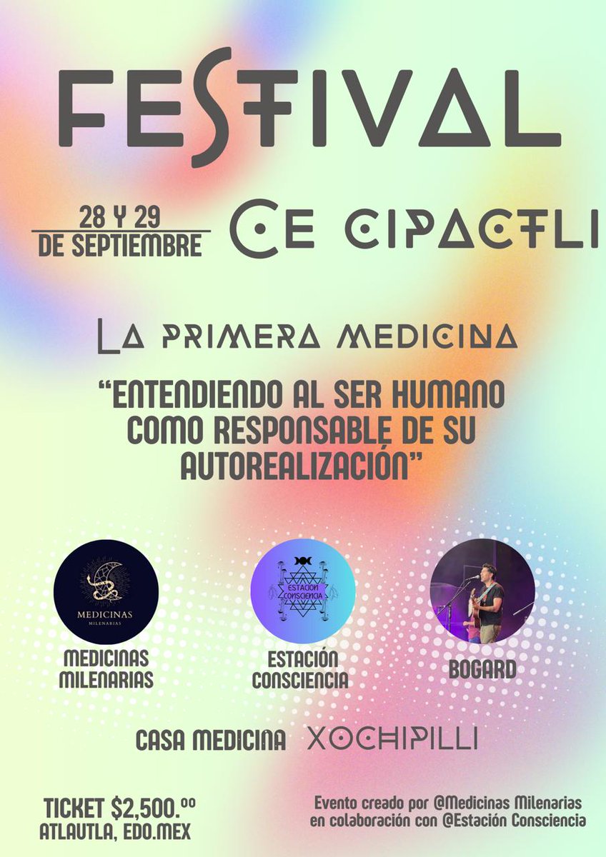 Bienvenid@s a Festival Ce Cipactli este 28 y 29 de Septiembre, Atlautla Edo Mex