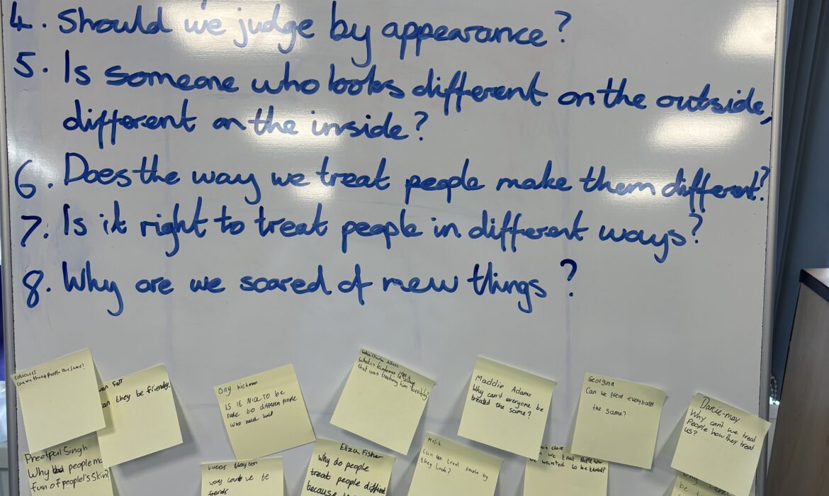 RockinghamJI's tweet photo. 6B P4C- The Island
6B have responded to our P4C text ‘The Island’. We have constructed a wonderful diverse set of questions and the voted fairly to which we would debate and respond to. Our final question was: should we judge by appearance? https://t.co/snNltqyRX6