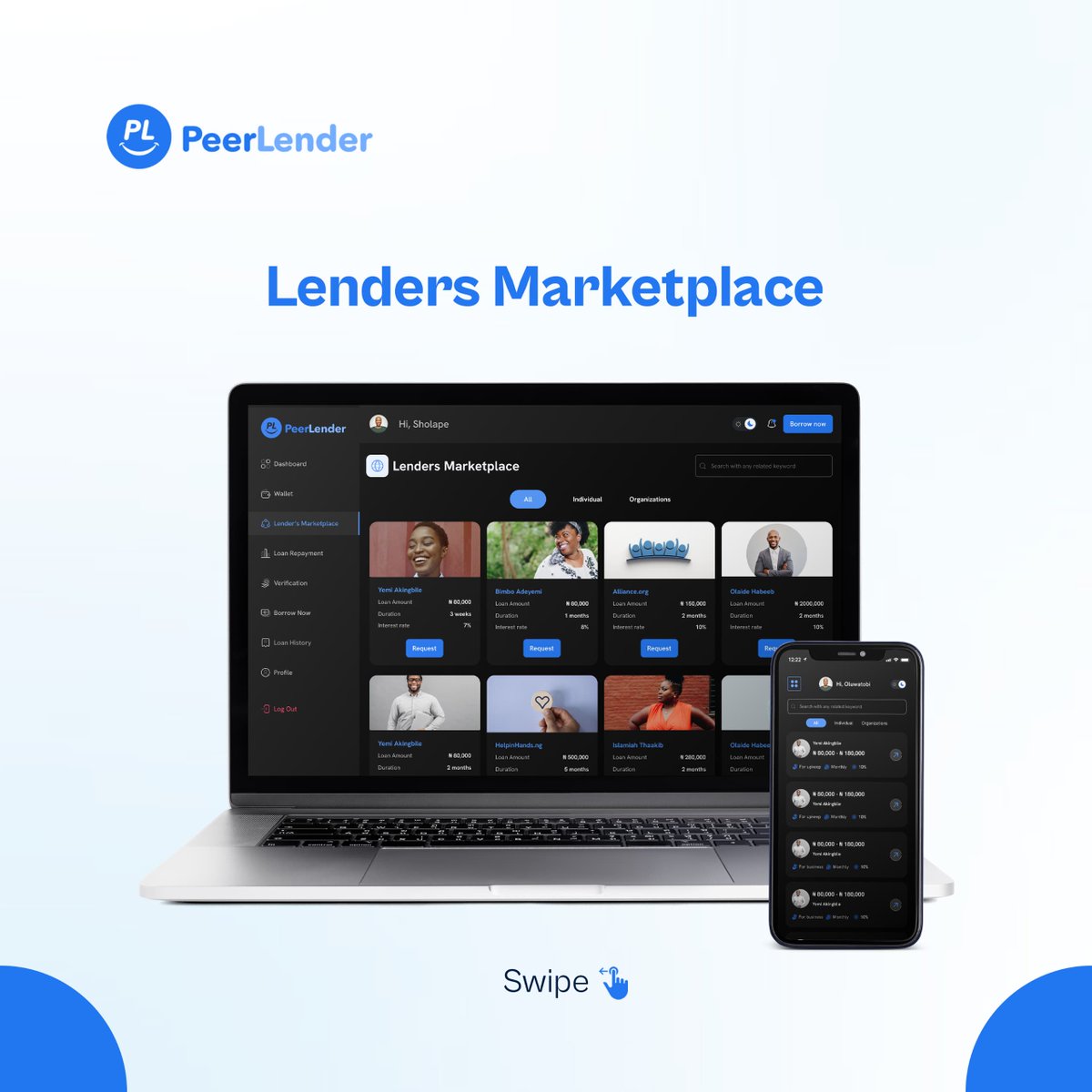 PeerLenderApp's tweet photo. Borrowers, get ready to love your loan experience even more! 💃
Our new app is going to change everything.
.
.
.
#PeerLender #Borrowers #NewApp https://t.co/ulkecmqJ8u
