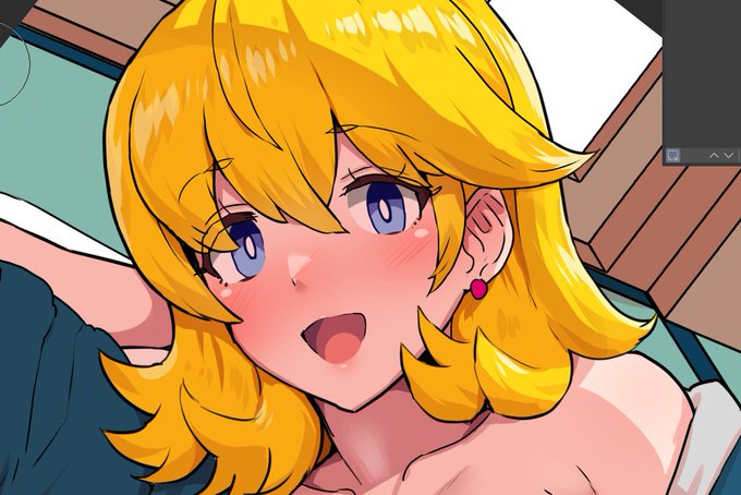 本日更新予定のFANBOX,Fantia限定イラスト、基本部分まで。仕上げと差分をつくって、このあと公開予定です。 