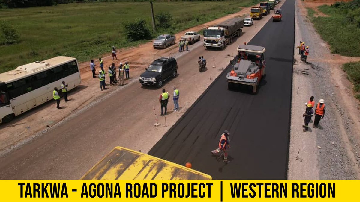 NanaDarko__'s tweet image. Beautiful road being constructed from Tarkwa-Agona in the Western of Ghana🇬🇭

#RoadsForDevelopment 
#ItIsPossible