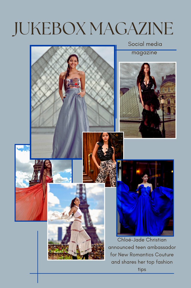 Chloé-Jade Christian announced teen ambassador for New Romantics Couture and shares her top fashion tips... 

#jukebox_mag
facebook.com/share/p/CZpWLf…