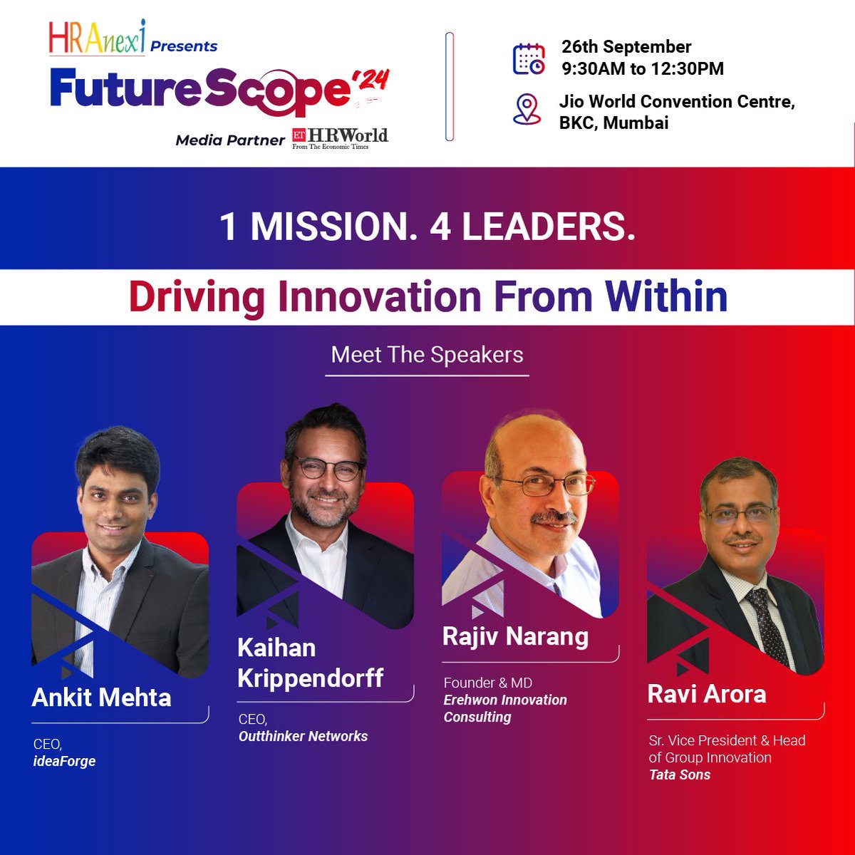 HR_Anexi's tweet photo. Meet the industry leaders shaping the future of business at FutureScope'24.
They will be sharing case studies and strategies that drove innovation in leading businesses.

Register now: https://t.co/BEJ00dmaoQ 

#FutureScope2024 #Innovation #DrivingInnovationFromWithin  #Speakers https://t.co/u8oFxTMEKj