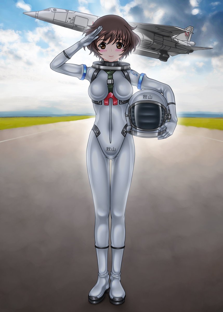 koyan1490's tweet photo. ちょっと放置気味だったけど塗りました。天体危機管理機構に潜入したら、空へ飛ぶことになってしまった大洗女子学園の秋山優花里さん。 https://t.co/tsEtXmMx4I