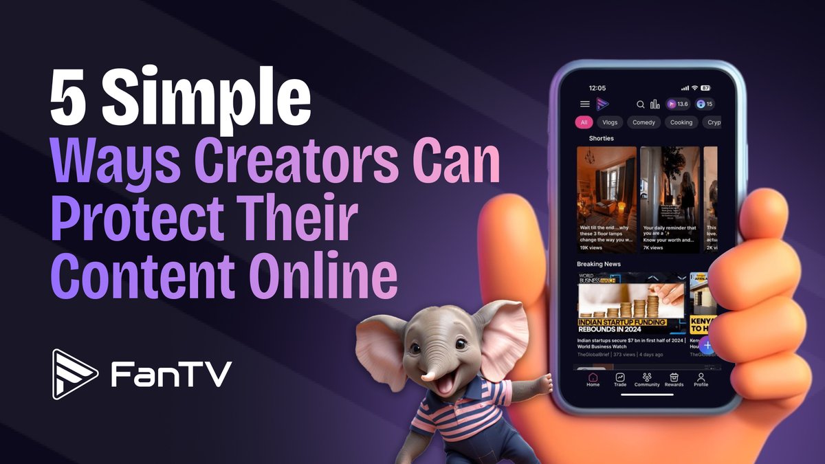5 simple ways creators can protect their content online 👇
1️⃣ Use blockchain tech for ownership
2️⃣ Watermark your videos
3️⃣ License your work
4️⃣ Back up everything
5️⃣ Track where your content is being used