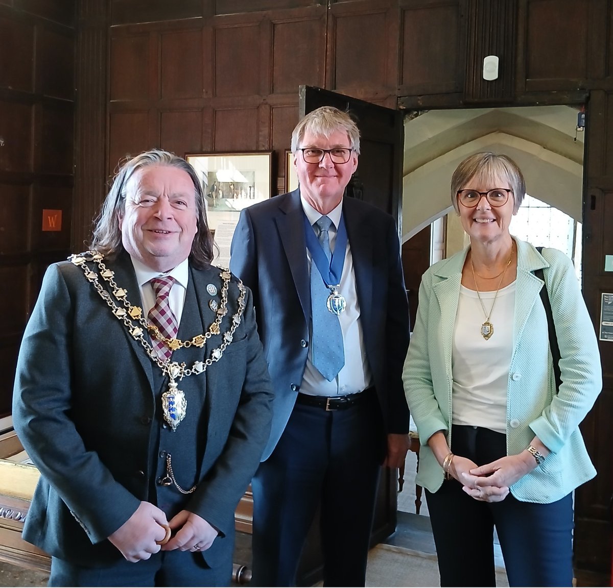 We had a very successful Heritage Open Day on Saturday, with 97 visitors in total, including the Maldon Mayor Andrew Lay, Deputy Mayor John Driver and Deputy Mayoress Denise Driver (pictured). Thanks to all of our volunteer stewards and Friends for their help!