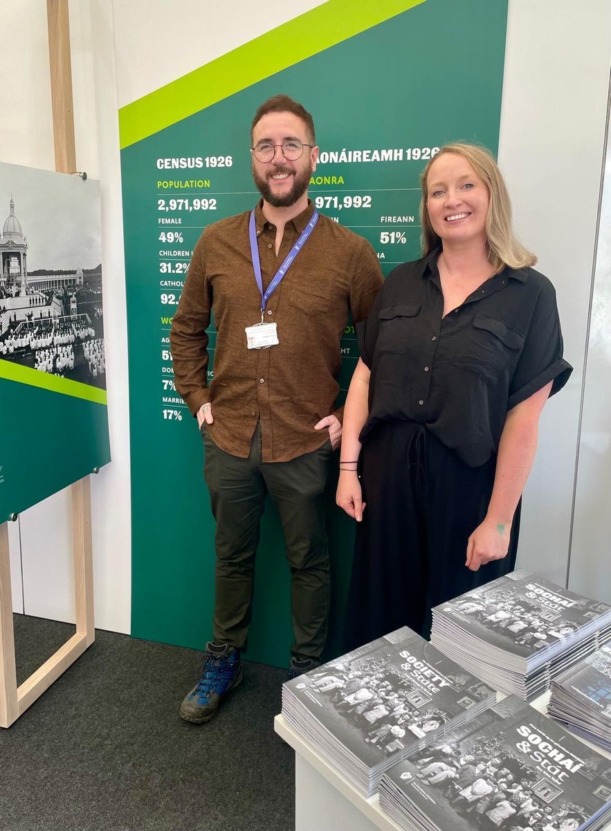 NARIreland's tweet image. Hello again from our team at #Ploughing2024 in sunny Ratheniska. We're delighted to have so many interested visitors to our #SocietyAndState exhibition so far and we're looking forward to welcoming more this afternoon! @DeptCultureIRL #GovPloughing24