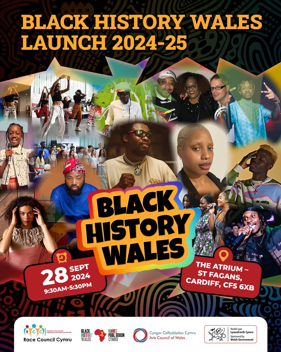 Race Council Cymru (@rcccymru) on Twitter photo Thanks <a href="/WelshCountry/">Welsh Country</a> for sharing!
Have you registered for the Black History Wales 365 Launch at <a href="/StFagans_Museum/">Sain Ffagan | St Fagans</a> on Sept 28th?
Register here: bit.ly/bhw2024
A day filled with culture, community, music, and family fun await! Thanks <a href="/WelshCountry/">Welsh Country</a> for sharing!
Have you registered for the Black History Wales 365 Launch at <a href="/StFagans_Museum/">Sain Ffagan | St Fagans</a> on Sept 28th?
Register here: bit.ly/bhw2024
A day filled with culture, community, music, and family fun await!