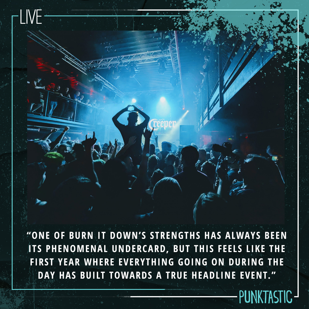 LIVE: "One of Burn It Down’s strengths has always been its phenomenal undercard, but this feels like the first year where everything going on during the day has built towards a true headline event."

Another successful Burn It Down Festival 🙌

punktastic.com/live-reviews/l…
