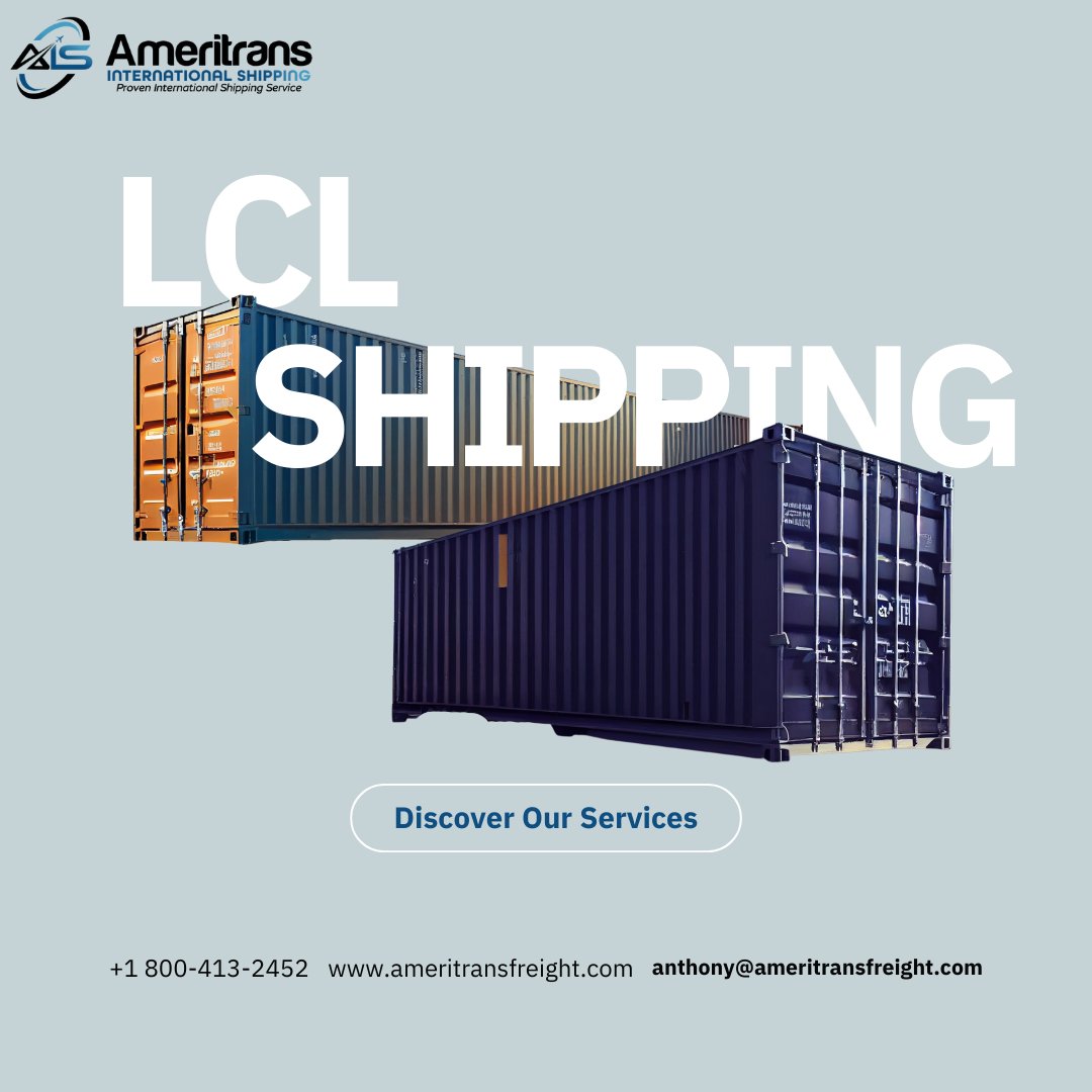 AmeritransI's tweet photo. Less than Container Load (LCL) shipping is an ideal and cost-effective shipping method for small shipments, boxes or pallets. Your items are consolidated with that of other shippers in a 20ft or a 40ft container.
Get a quote;
📞 +1 800-413-2452
📧 anthony@ameritransfreight.com https://t.co/GWL9nyGTaO