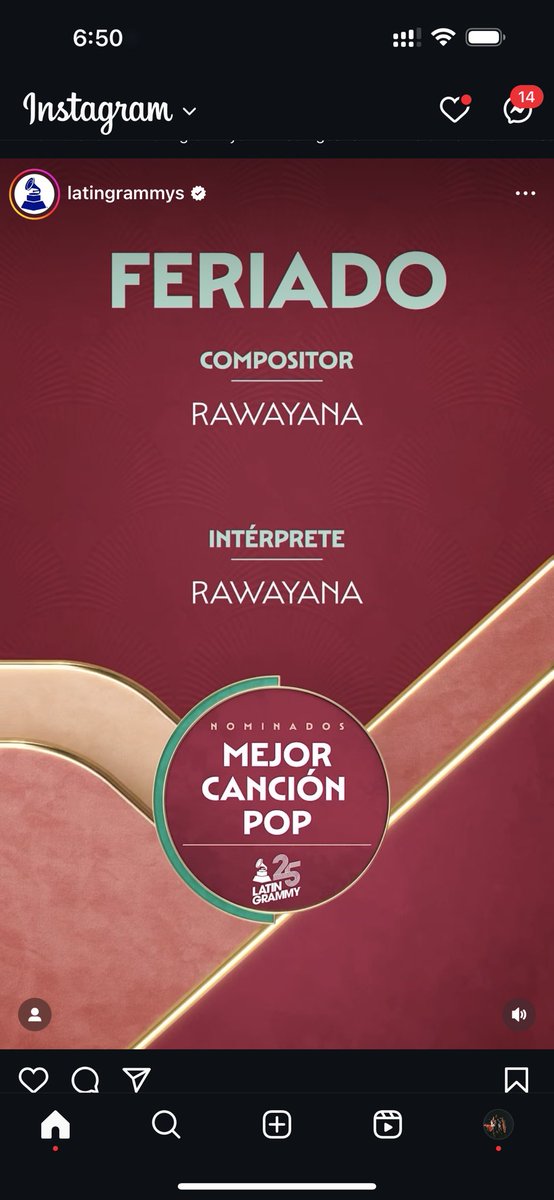 Gracias <a href="/LatinGRAMMYs/">The Latin Recording Academy / Latin GRAMMYs</a>