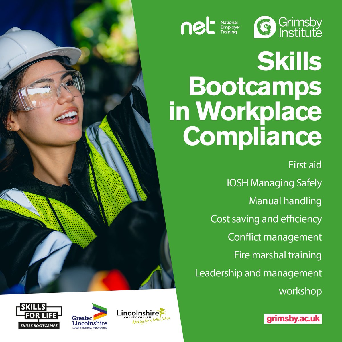 Take your skills to the next level with our   #SkillsBootcamp in Workplace Compliance!

📍 <a href="/gifhe/">Grimsby Institute</a> 
🗓️September 2024

Get   in touch to find out👇
📧  info@nationalemployertraining.co.uk
📞 0800 953 0434