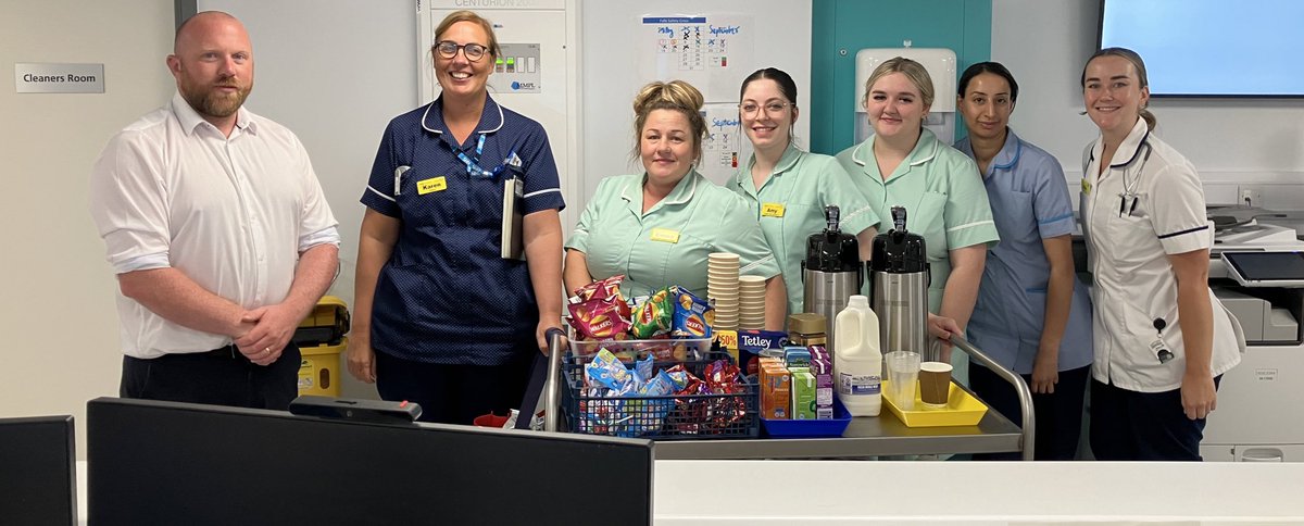 Surgery Management Dawn, Alistair and Karen are showing their appreciation for staff today with a Tea Trolley around the directorate for #appreciationweek24
