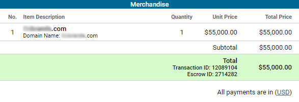 SOLD a one-word .com for a total of $57,250 with a 2 year lease-to-own option.   We recommend adding a late fee.  The Buyer was late 9 times.  Breakdown:

$50,000 Domain
+$5,000 Interest (built-in)
+ $2,250 Late Fees
Total:  $57,250