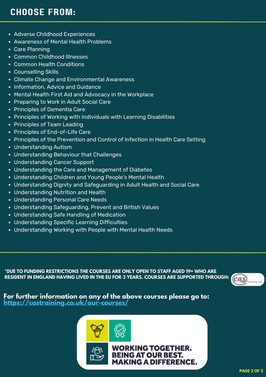 Fully funded distance learning courses are back!  All NWAS staff can access this learning opportunity for personal or professional development.  Please see below our poster which lists all distance learning courses and advises how to express your interest.

<a href="/NWAmbulance/">North West Ambulance Service</a>