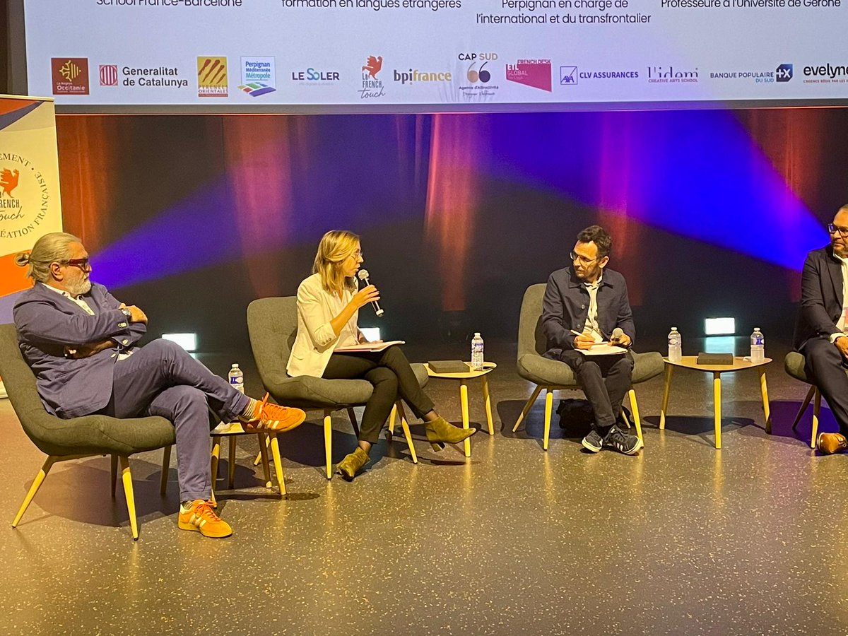 ⛰️🤝 La déléguée <a href="/Eva_Doya/">Eva Doya LeBesnerais</a> a participé à la première édition du ‘Meet Time : la Matinée d’Échanges Économiques Transfrontaliers’ à la Cité Digitale du Soler, sur les échanges transfrontaliers pour les industries créatives et digitales, organisé par <a href="/ClusterPAM/">Pôle Action Média</a> et <a href="/AENTEG/">AENTEG</a>