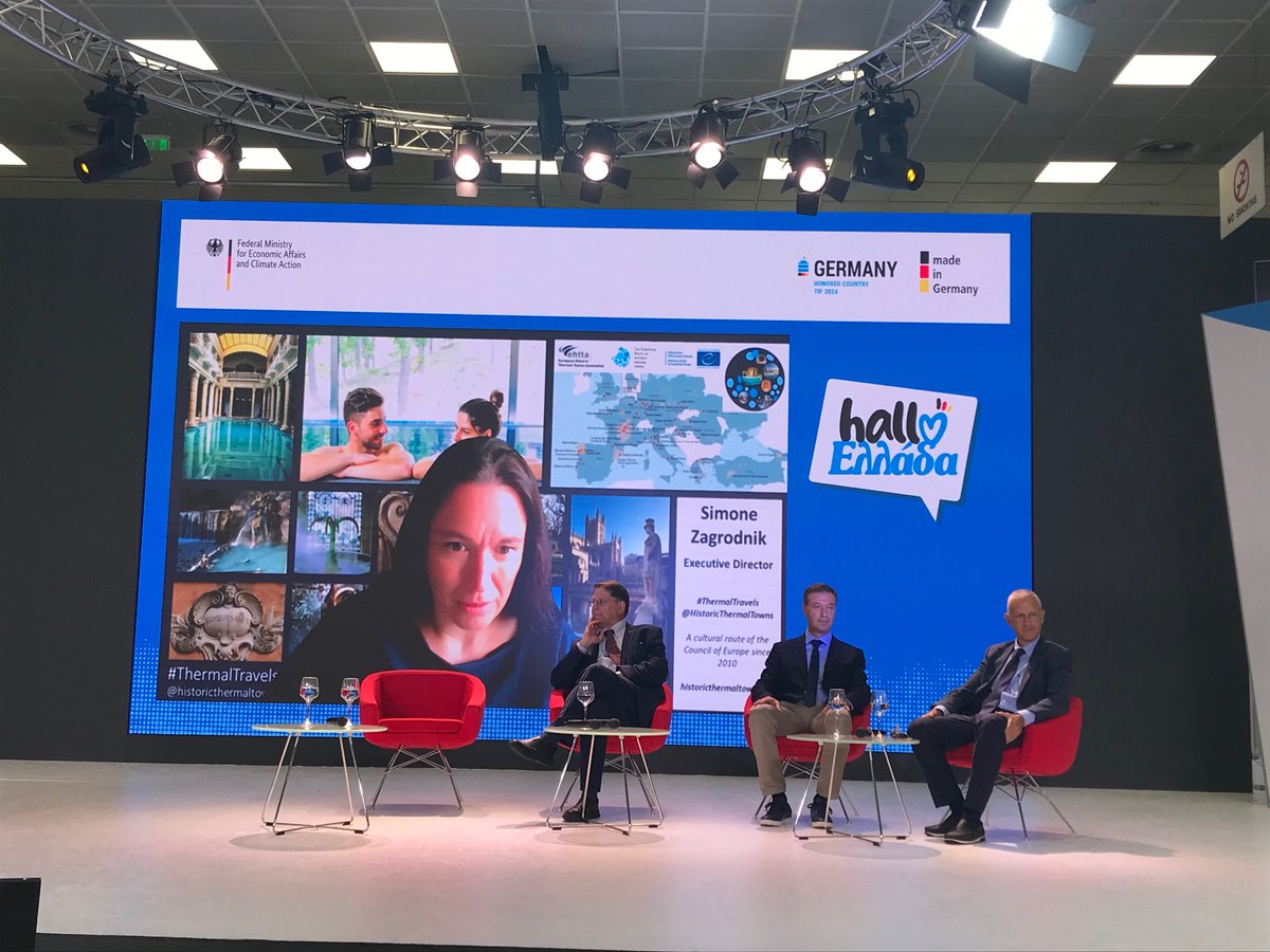 ahkgermany's tweet image. 🌿☀ To @ahkgermany διοργάνωσε εκδήλωση με τίτλο «Ιαματικός τουρισμός: Ευκαιρίες επενδύσεων και ανάπτυξης», στο πλαίσιο της 88ης ΔΕΘ, με τιμώμενη χώρα τη Γερμανία.
ℹ griechenland.ahk.de/gr/nea/news-de…
#PartnerForGrowth #PartnerForNetworking #TIF2024