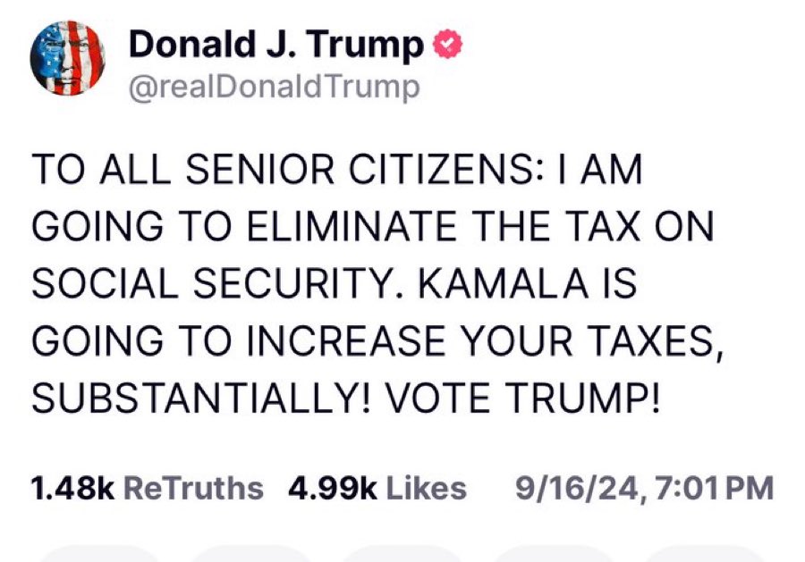 mjfree's tweet photo. He’s lost the young people. 
He’s lost women. 
He’s lost Black people. 
He’s lost white educated and uneducated. 
He’s lost the suburbs. 
He’s lost immigrants. 
He’s lost republicans. 

So he’s banking on the senior citizen vote to save him? https://t.co/A418iIe5Qv