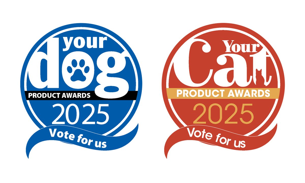 We have been shortlisted for the 2025 Your Dog &amp; Your Cat Product Awards!

Online voting is now live for both Your Dog and Your Cat:
-To vote Your Dog: Product Awards - Your Dog
-To vote Your Cat: Product Awards - Your Cat

You have until 14 October 2024 to pick your favourites!