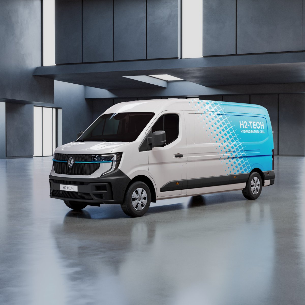 renaultitalia's tweet image. #Renault #Master #H2Tech Prototype, il nuovo furgone a idrogeno che può raggiungere un&apos;autonomia di 700 km grazie alla sua motorizzazione a idrogeno e alla batteria da 20 kWh.