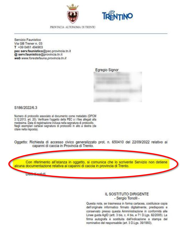 aghezzer's tweet photo. #Capanni di caccia: il grottesco rimpallo in Prov. di Trento per non rispondere alla richiesta di accesso agli atti. I documenti. La Provincia non sa neppure quanti siano e dove siano! Eppure dai capanni si spara.
https://t.co/wVI8n2gZVu
#caccia #capannidicaccia #trentino https://t.co/TIF4m5vzi0