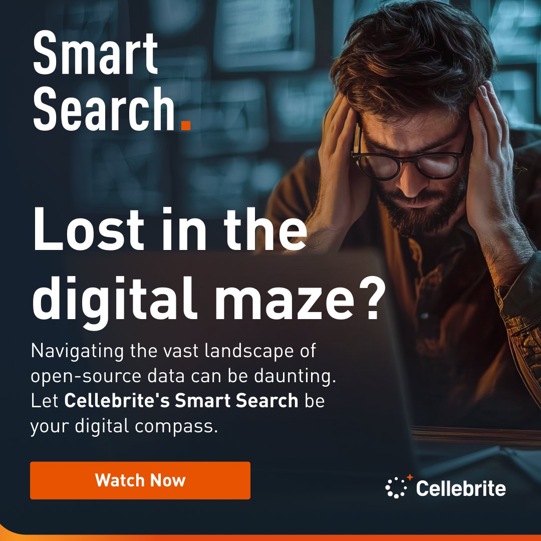 Cellebrite's tweet image. If you want to build a strong, solid case with #opensourceinformation – we&apos;ve got you.

Check out our on-demand #webinar that’ll teach you how navigate vast digital landscapes, capture data efficiently and accelerate your #investigations.

Watch now: ms.spr.ly/6017mTKhl