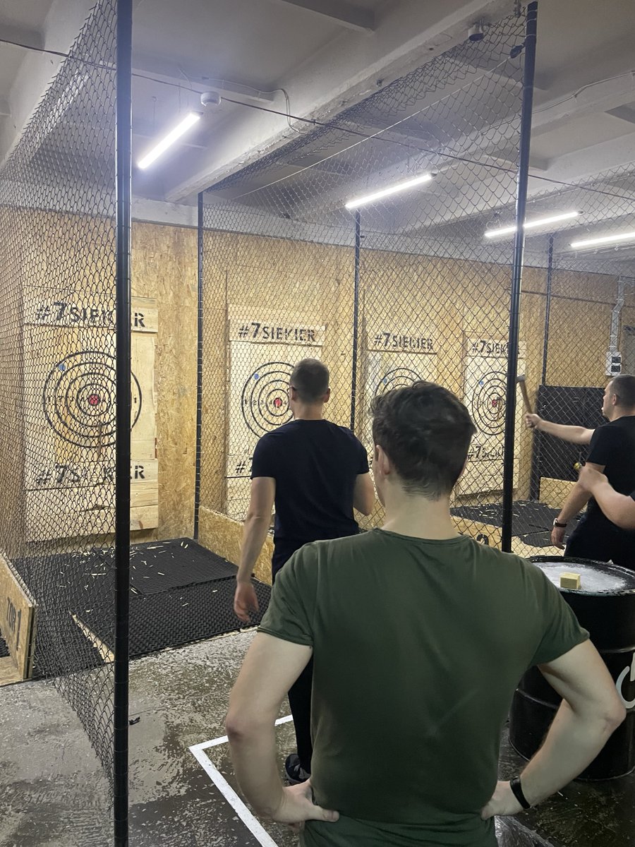 GodelTech's tweet image. All fun and games when Citation visit the Wroclaw office! The guys had a busy few days sprint planning, whiteboarding, axe throwing and dinner. #PeopleBehindTech