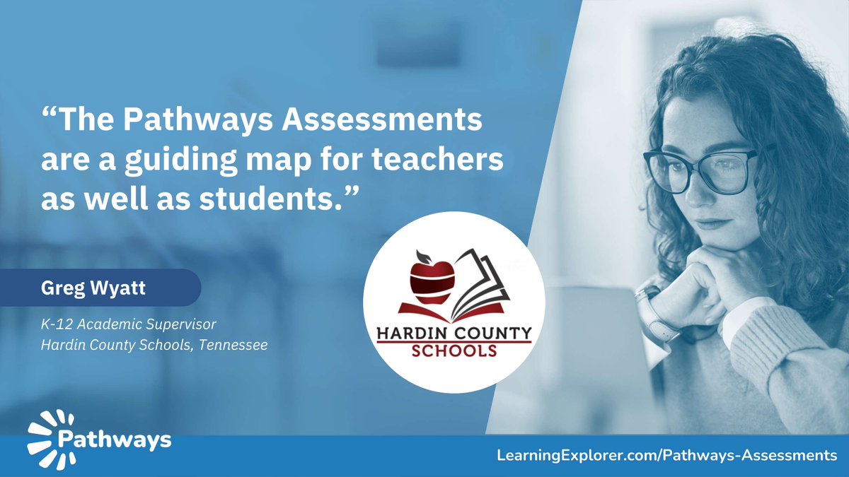 Learning insights combined with next-step, standards-aligned instructional resources: find out how Hardin County Schools (TN) leverages Pathways to boost student achievement and fill learning gaps. ow.ly/T8Jx50Tp8cu
#eddata #edchat #edleader #assessment #studentassessment