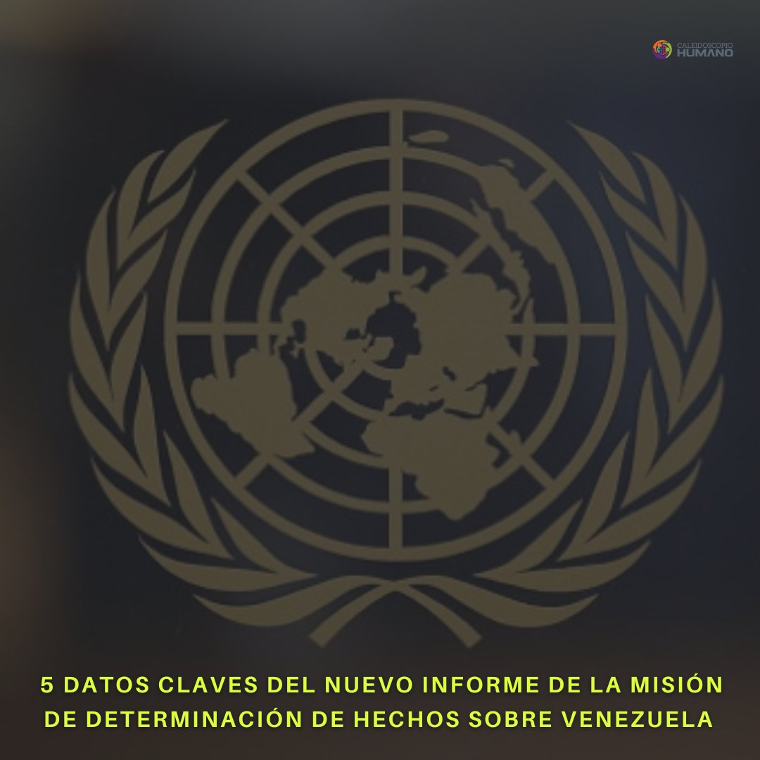CaleidoHumano's tweet photo. Represión sin precedentes en Venezuela sumerge a la nación en una grave crisis de derechos humanos, dice la Misión de Determinación de los Hechos de la ONU

#17Sep 
 #HRC57 
 #Venezuela

🧵y resumen en imágenes 🖼️ https://t.co/RC8YjdMTPM