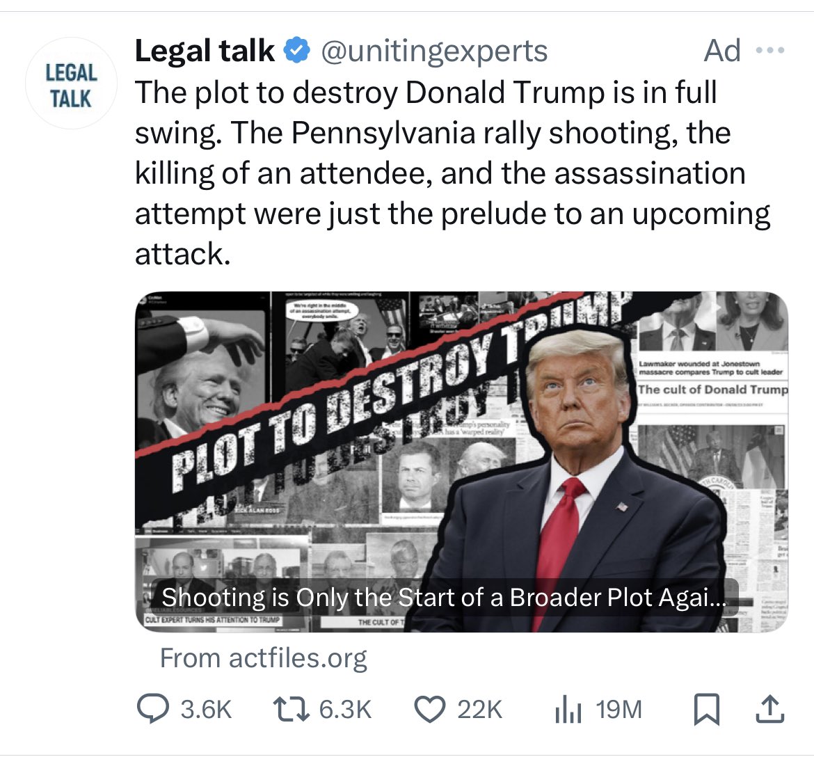 Just wild that this is a boosted ad resulting in 19M views.

I don’t think we have an answer to this