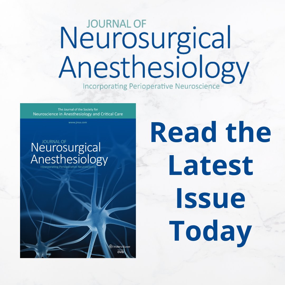 SNACC (@snaccneuro) on Twitter photo 📚 Explore the <a href="/JNeurosurgAnes/">JNA - Journal of Neurosurgical Anesthesiology</a> Journal: Stay updated with the latest research and clinical advancements in the Journal of Neurosurgical Anesthesiology. #SNACC #JNA #Research #Neuroscience
journals.lww.com/jnsa/pages/def… 📚 Explore the <a href="/JNeurosurgAnes/">JNA - Journal of Neurosurgical Anesthesiology</a> Journal: Stay updated with the latest research and clinical advancements in the Journal of Neurosurgical Anesthesiology. #SNACC #JNA #Research #Neuroscience
journals.lww.com/jnsa/pages/def…