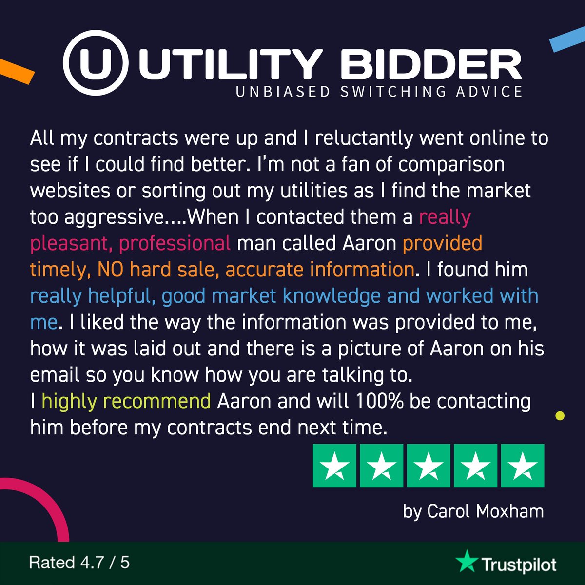 🌟 A massive thank you to Carol for the glowing 5-star review on Trustpilot! We’re thrilled to hear about your positive experience! We're so glad to have made the process stress-free and easy for you!

#CustomerAppreciation #FiveStars #Trustpilot #EnergySavings