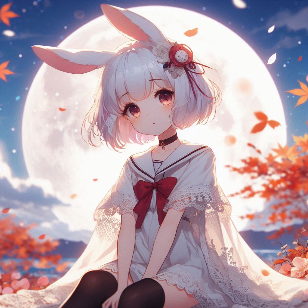 今日はお月見日和ですね。
みなさま、よい秋の夜をお過ごしくださいませ°・*:.。.☆
#AIart #AIイラスト #AI美女選手権 #AIイラスト好きと繋がりたい  #月見