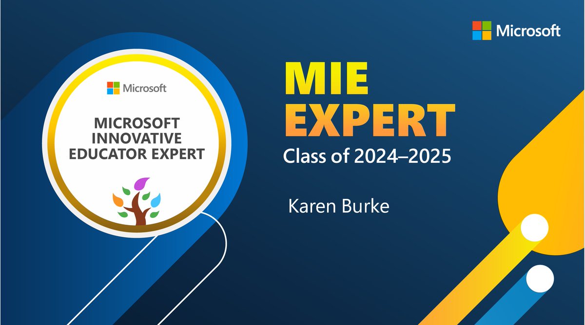Delighted to be a MIE Expert for another year, looking forward to another year of learning #MIEExpert