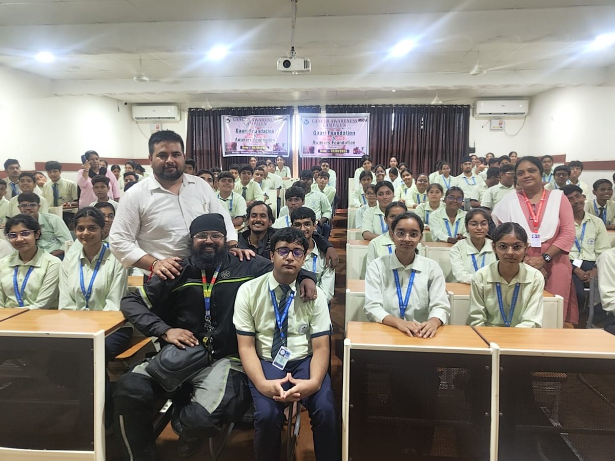 Gaurifoundation's tweet photo. #Gauri foundation@awakers foundation@cancer awareness campaign@mount litera zee school https://t.co/TqQiTjYMsi