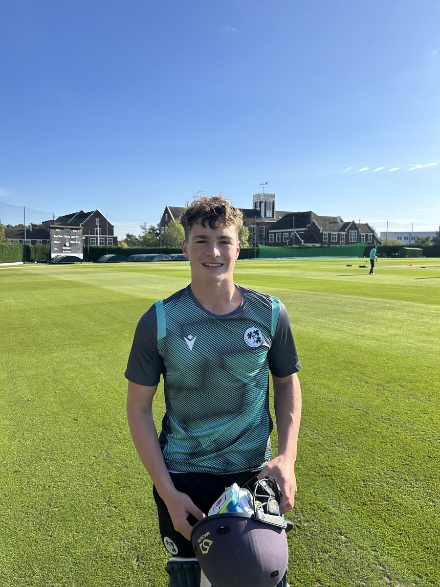 Shrewsbury_Cric's tweet image. Freddie has represented the Ireland U19 side with distinction in the Tri-Series against England and Scotland.

He finishes the tournament with 190 runs at an average of 47.5, with a highest score of 89.

He also claimed 5 dismissals behind the stumps, aged just 16.

Outstanding.